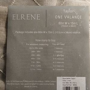 Elrene Taylor valance.